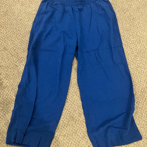 Women’s linen Blue Pants - Picture 1 of 3